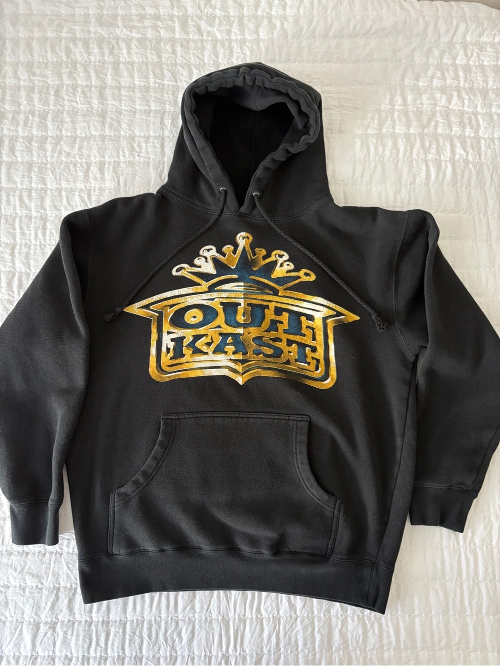 OutKast Graphic Black Crewneck Hoodie - Men